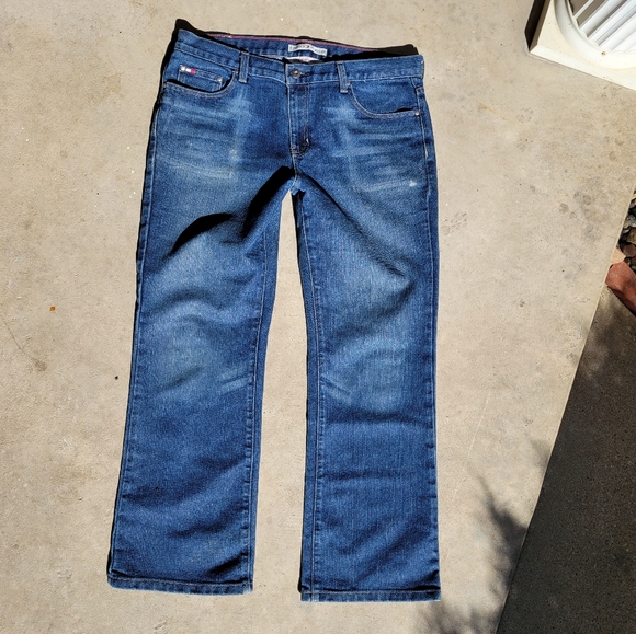 Tommy Hilfiger Low Rise Boot Jeans Wider Leg Bootcut Size 10 / 12 - Picture 2 of 8